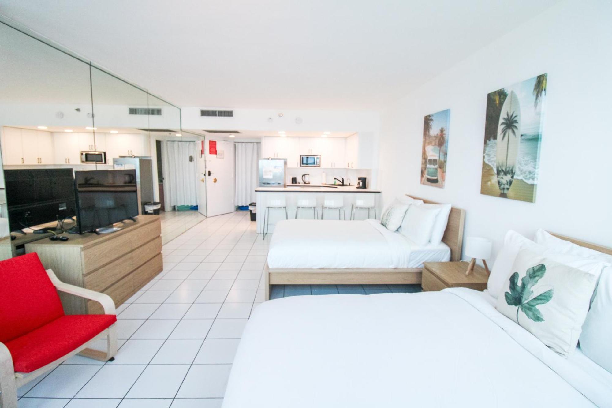 Castle 1133 Ocean View Studio, Pool And Access, Free Parking, Tennis And More! Hébergement de vacances Miami Beach